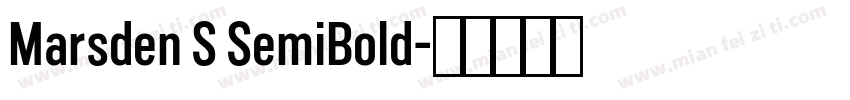 Marsden S SemiBold字体转换
